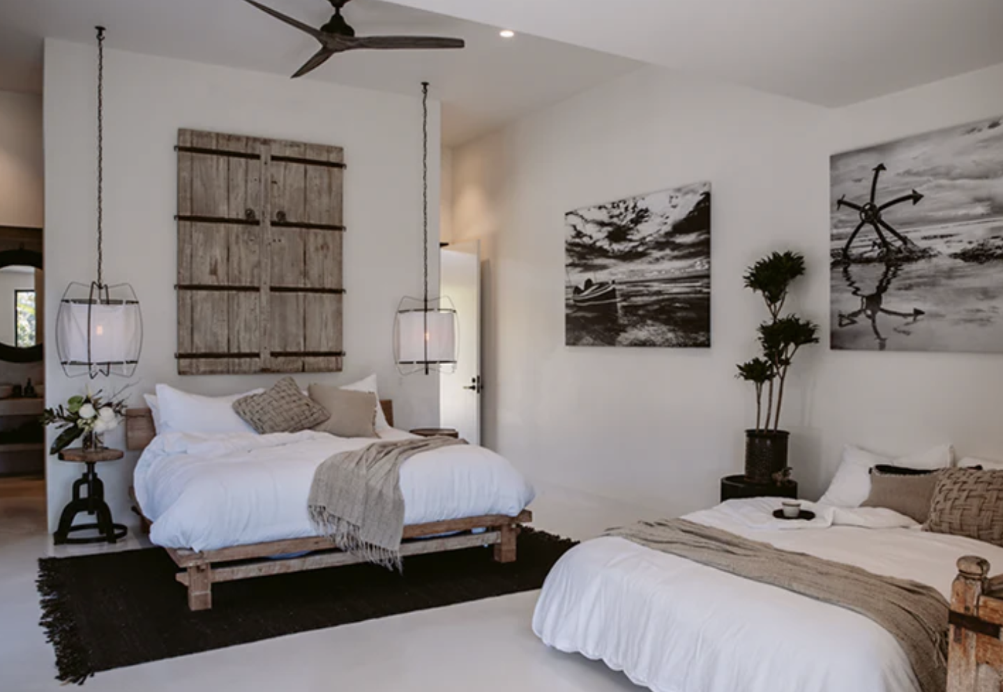 Shared suite option at Villa Riad retreat