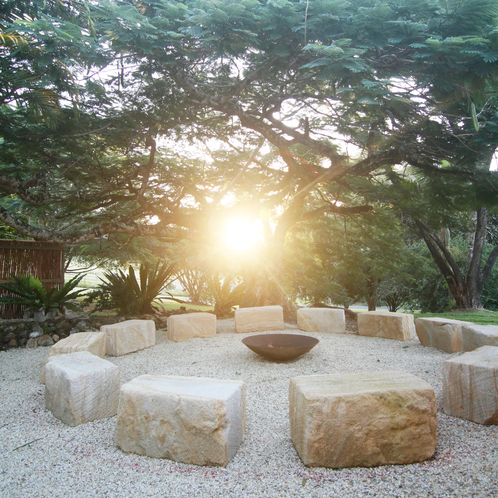 Fire Ceremony at The Slow Life Retreat