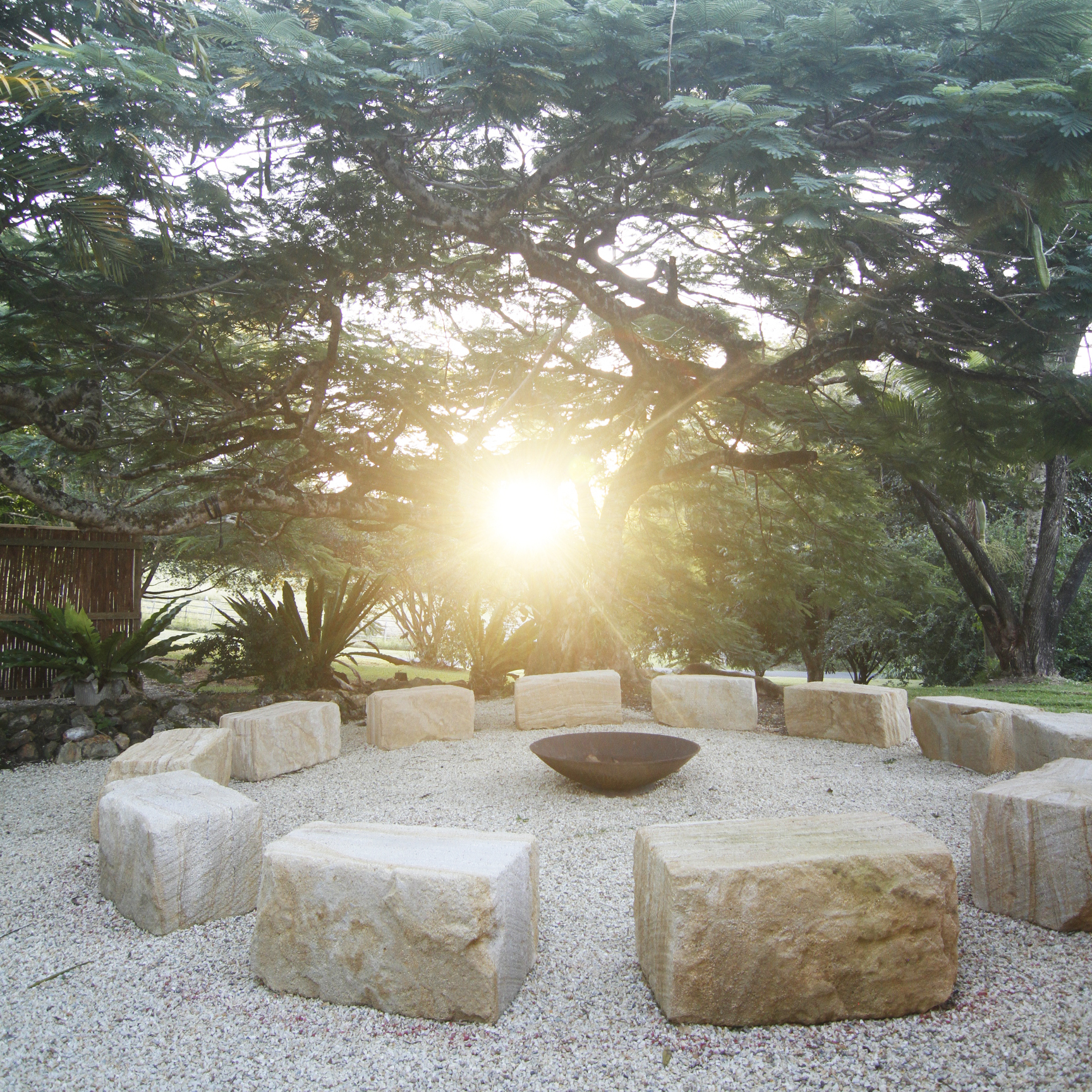 Fire Ceremony at The Slow Life Retreat